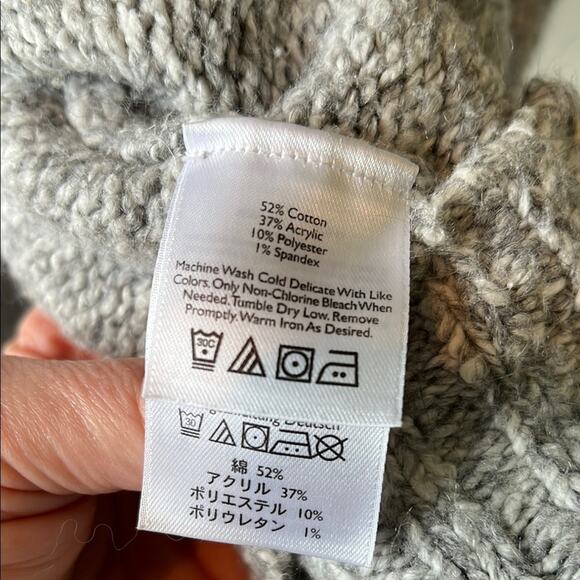 Eddie Bauer Cozy Gray Hooded Sweater - size XL - Picture 3 of 8